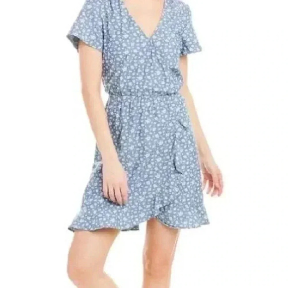 NWT J. Crew Mercantile Chambray Floral Dress - Picture 3 of 3